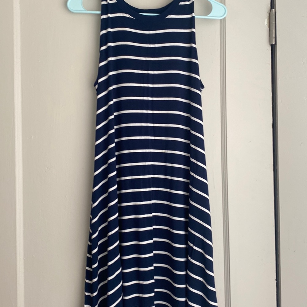 COPY - Navy and white striped tshirt dress